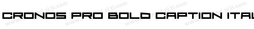 Cronos Pro Bold Caption Italic字体转换